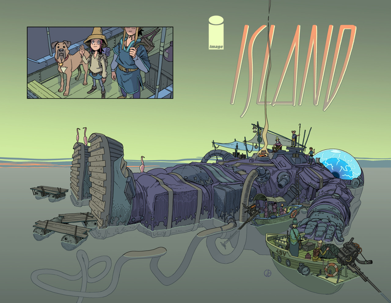 Gael Bertrand’s Island #4 cover